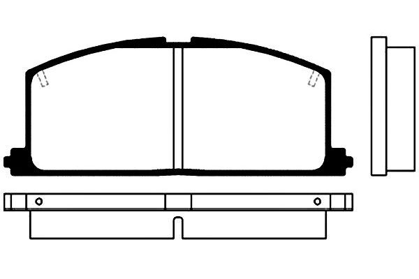KAVO PARTS Комплект тормозных колодок, дисковый тормоз BP-9005
